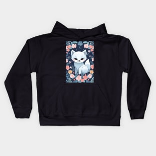 Kawaii arctic fox Kids Hoodie